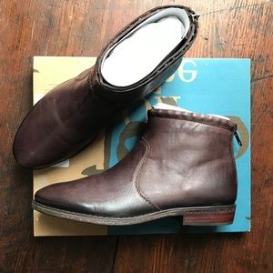 OTBT Tilton Mahogany Leather Ankle Boot 7.5